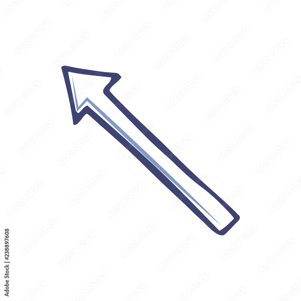 Arrow Pointing Left Top Corner, Line Art Indicator Arrow Pointing Left Top Corner, Line Art Indicator