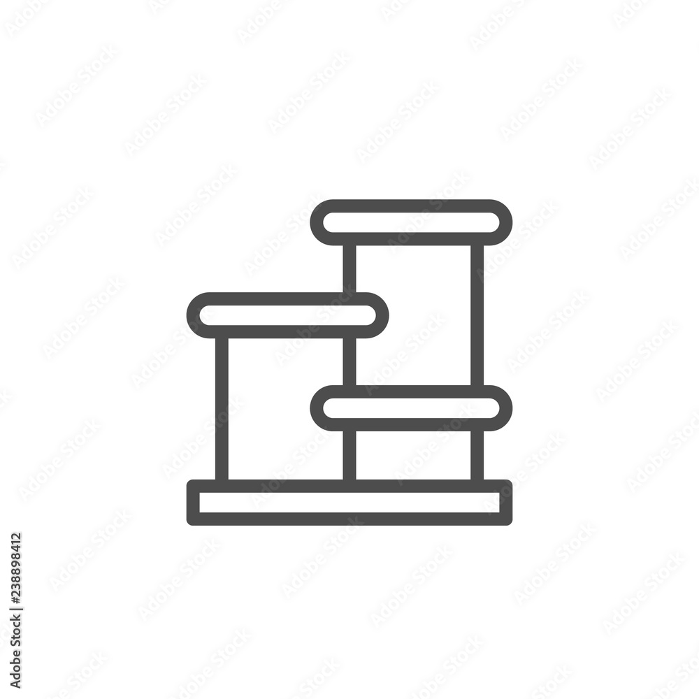 Cat tree line icon Cat tree line icon