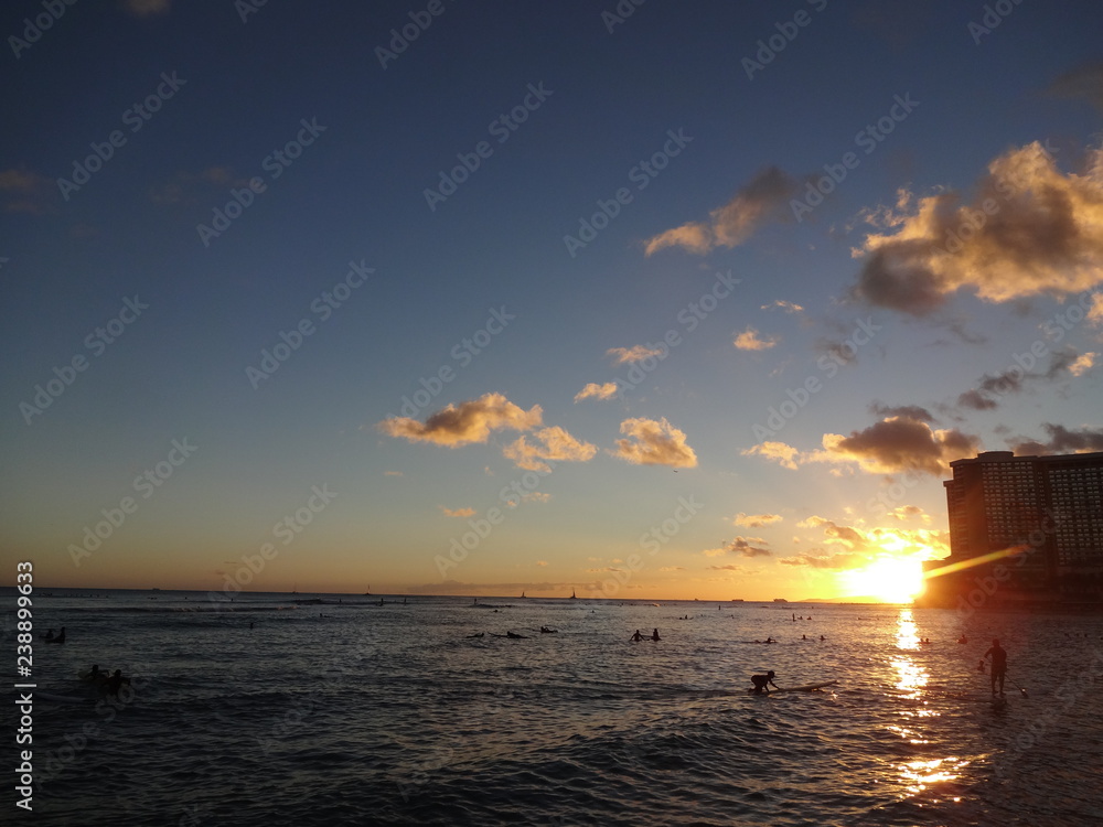 Fototapeta premium ハワイ サンセット