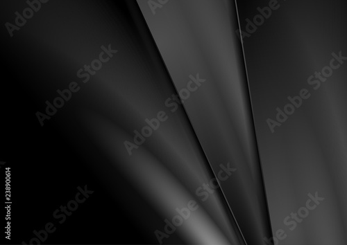 Black abstract corporate smooth stripes background