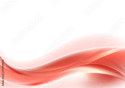 Living coral smooth blurred waves background