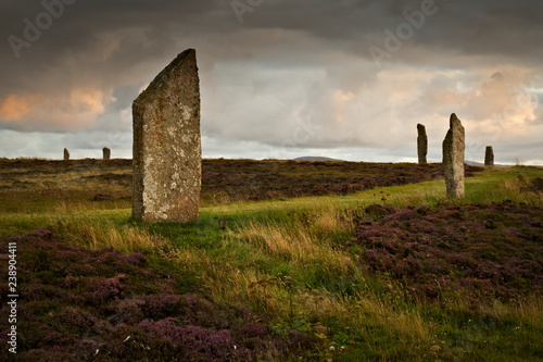 RIng o' Brodgar, sunset, Orkney, Scotland
