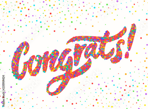 Congrats. Congratulations card.