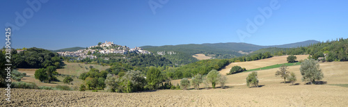 Wallpaper Mural View from the characteristic Italian medieval village on the hill.Umbria, Amelia panorama Torontodigital.ca