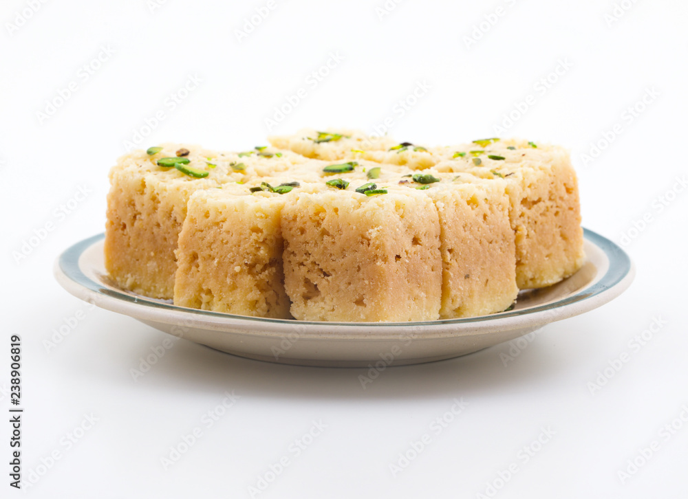 Indian Traditional Famous Sweet Food Mysore Pak or Mysoor Pak