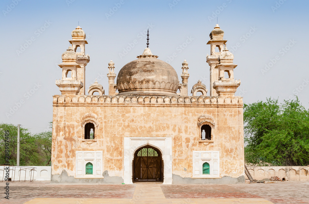 Entrance of Abbasi Mosque near Derawar Fort in Bahawalpur Pakistan