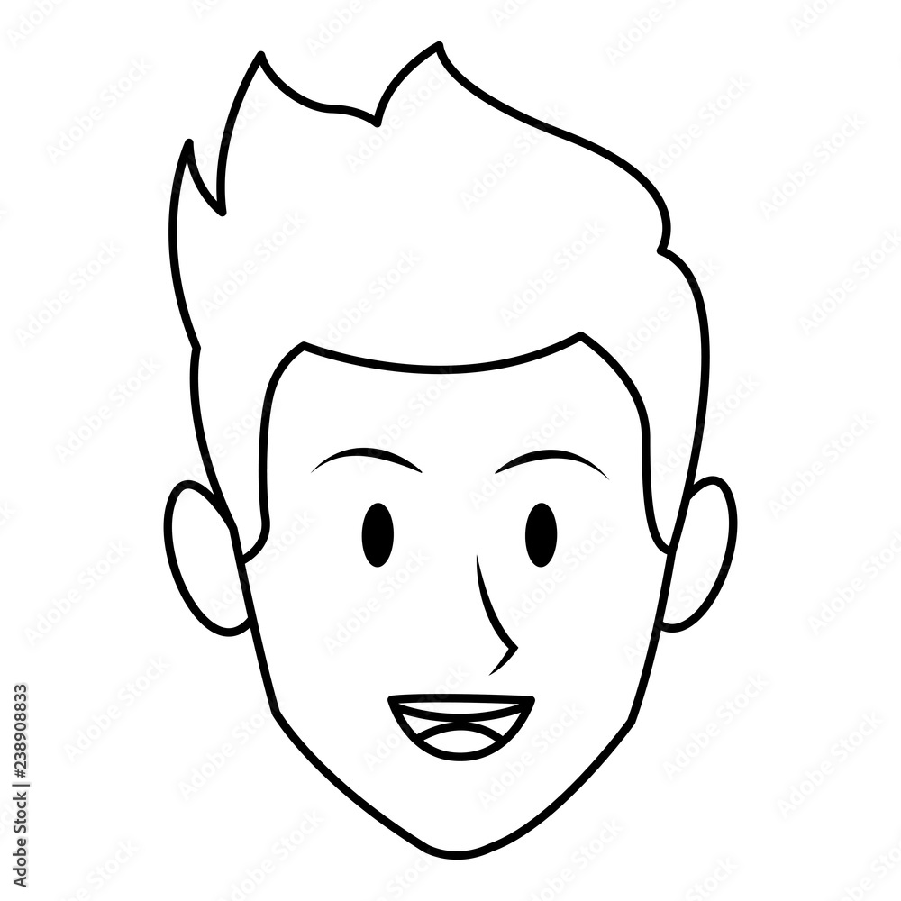 man only face black and white man only face black and white