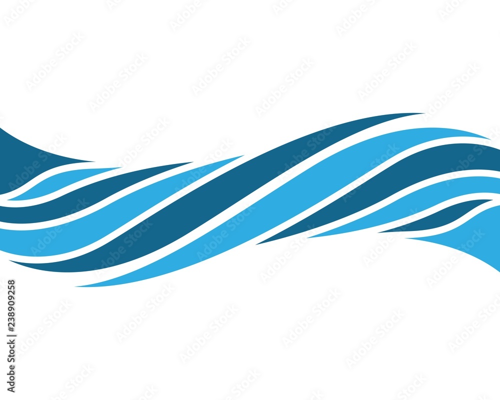 Water wave logo illustration Water wave logo illustration