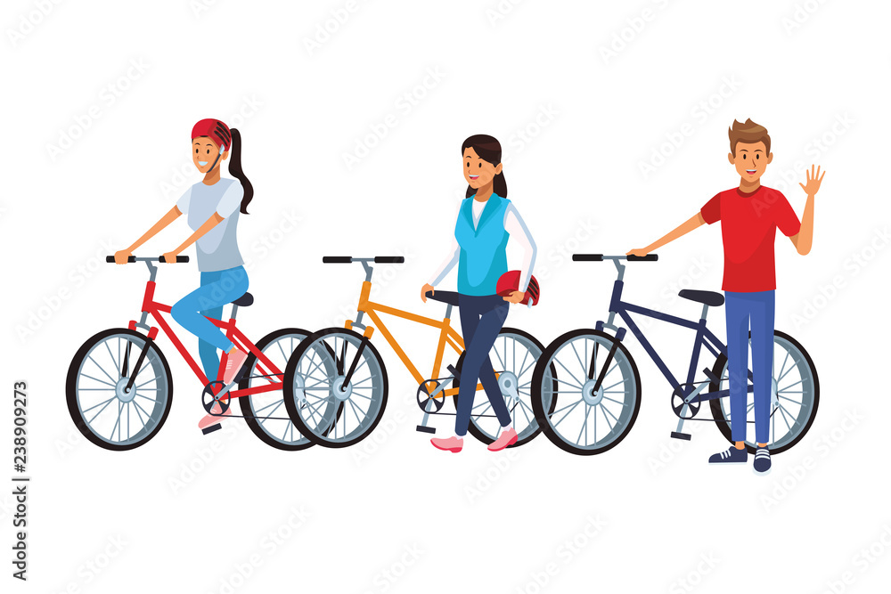 friends riding bicicle friends riding bicicle