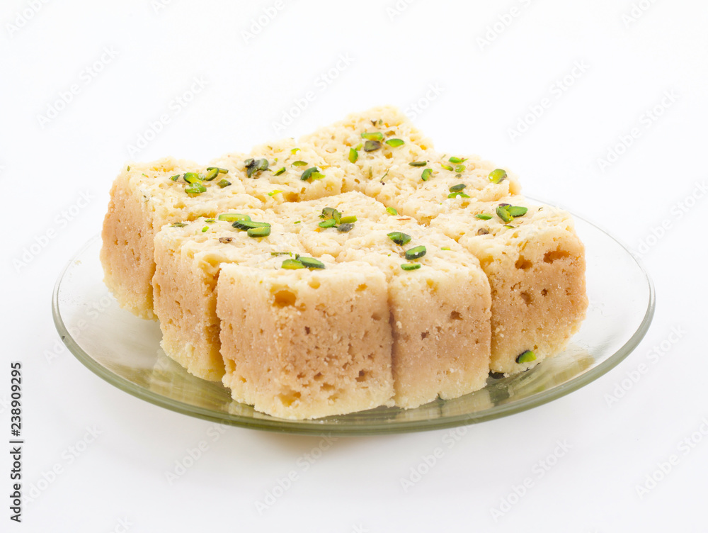 Indian Traditional Famous Sweet Food Mysore Pak or Mysoor Pak Indian Traditional Famous Sweet Food Mysore Pak or Mysoor Pak