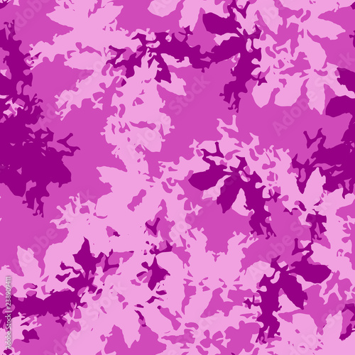 UFO camouflage of various shades of pink and purple colors