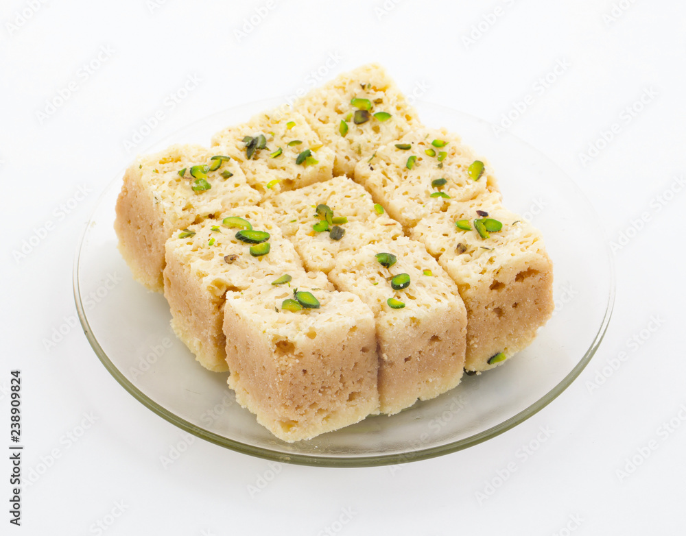 Indian Traditional Famous Sweet Food Mysore Pak or Mysoor Pak Indian Traditional Famous Sweet Food Mysore Pak or Mysoor Pak