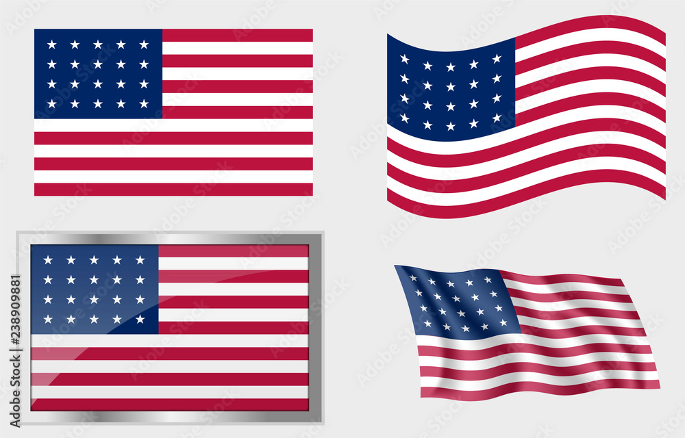 Flag of The US 20 Stars