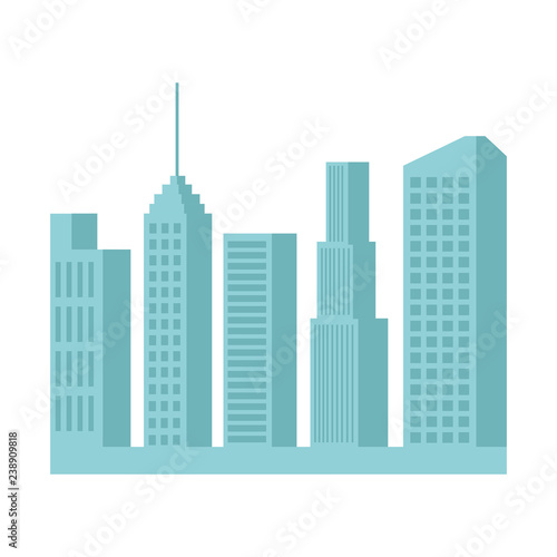 skyscrapers silhouette cityscape