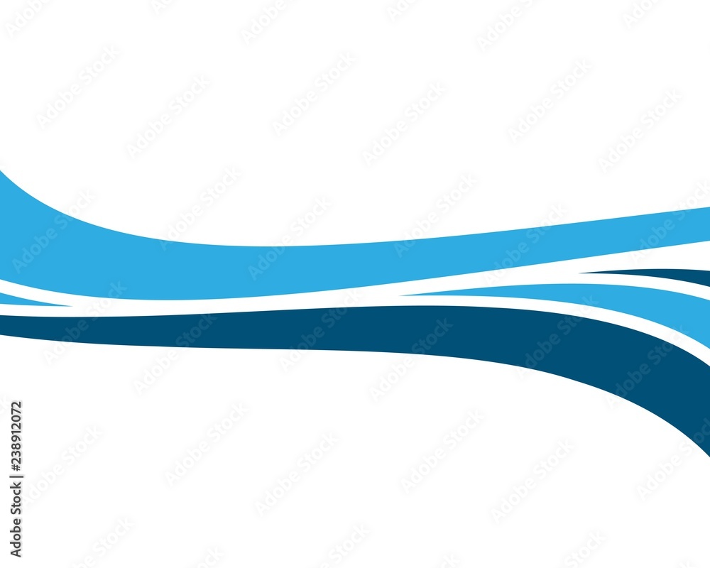 Water wave logo illustration Water wave logo illustration