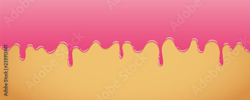 pink sweet melting icing background vector illustration EPS10