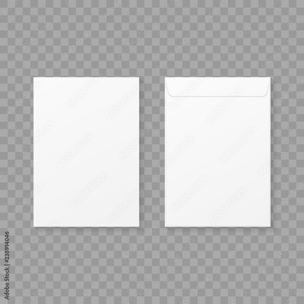 Envelopes set on transparent background Envelopes set on transparent background