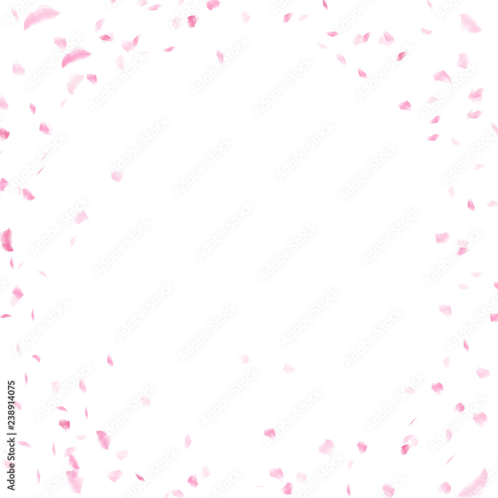 Sakura petals scatter, watercolor ink artristic texture abstract background vector illustration Sakura petals scatter, watercolor ink artristic texture abstract background vector illustration