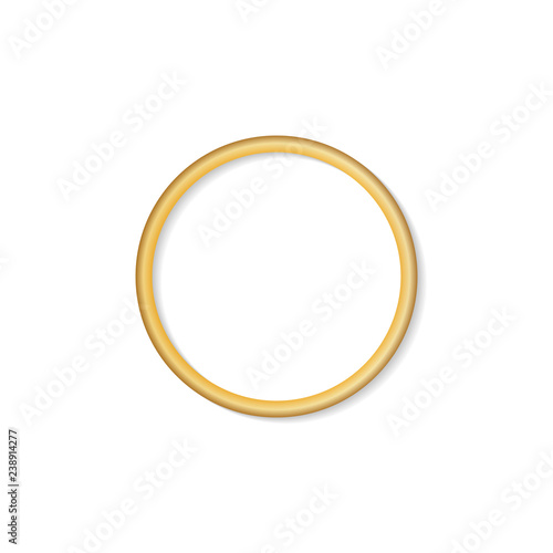 Realistic gold ring