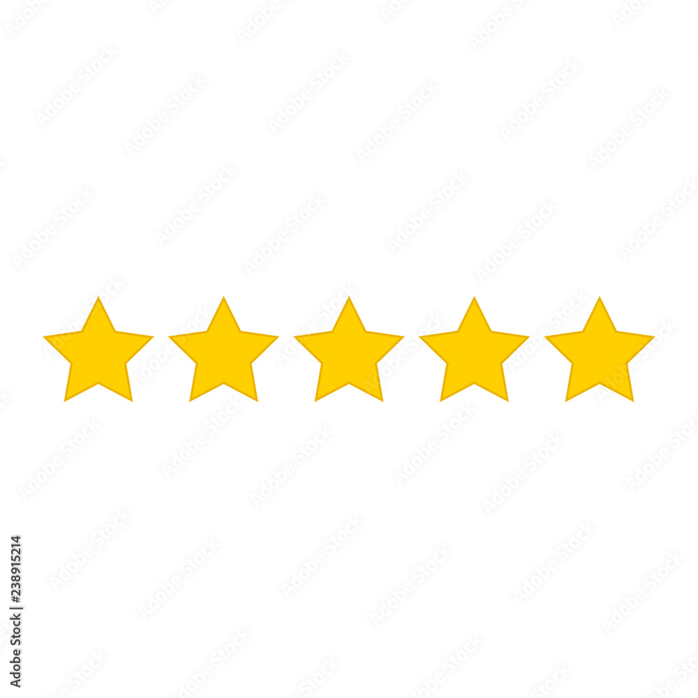 Rating stars icon Rating stars icon