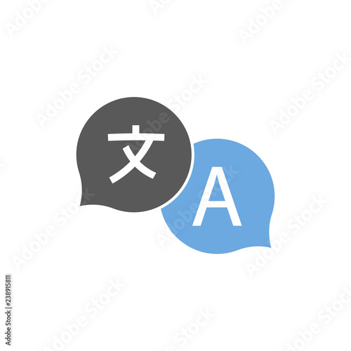 Translation icon sign