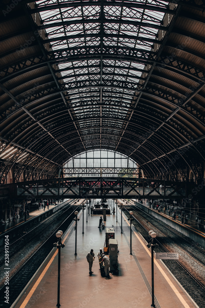 Obraz premium A estação de trem