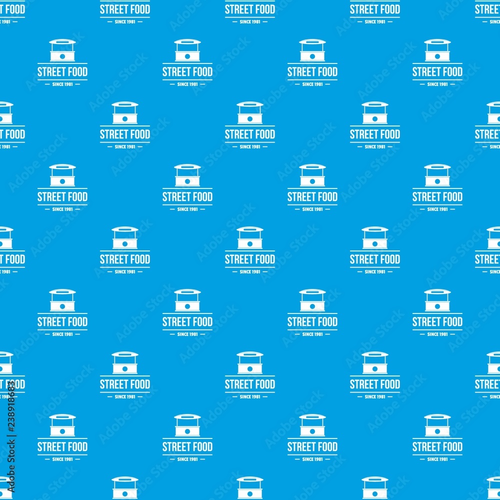 Urban shop pattern vector seamless blue repeat for any use Urban shop pattern vector seamless blue repeat for any use