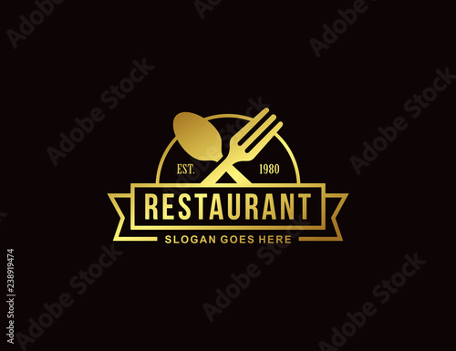 Restaurant logo template