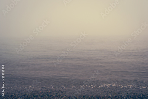 The incredible seascaping view of beach with blue sea in morocco in summer