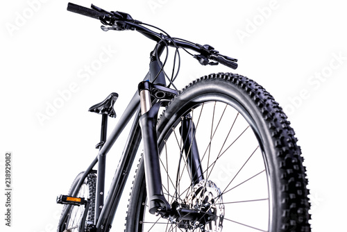 mountain bike against a white background