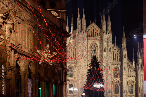 Milano luci di Natale 2018 Piazza Duomo e Galleria photo
