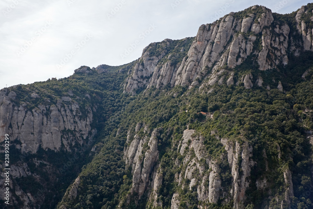 Montserrat, a mountain formation in Catalonia, Spain