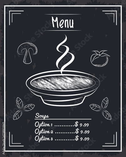 menu restaurant items