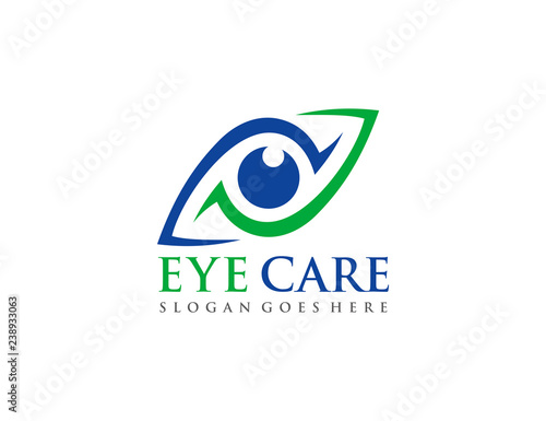 Eye care logo template
