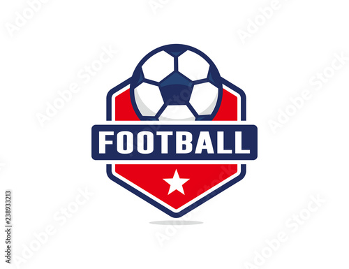 Soccer football logo template