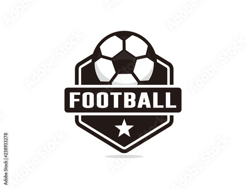 Soccer football logo template