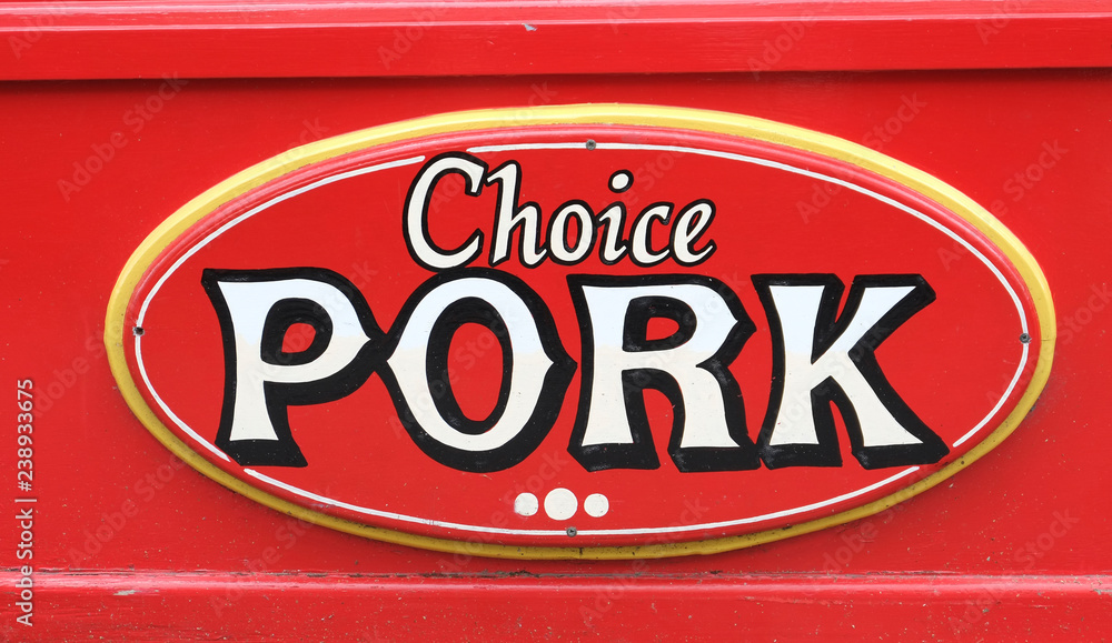 Fototapeta premium MEAT SIGNS CLOSE UP FOOD IMAGE