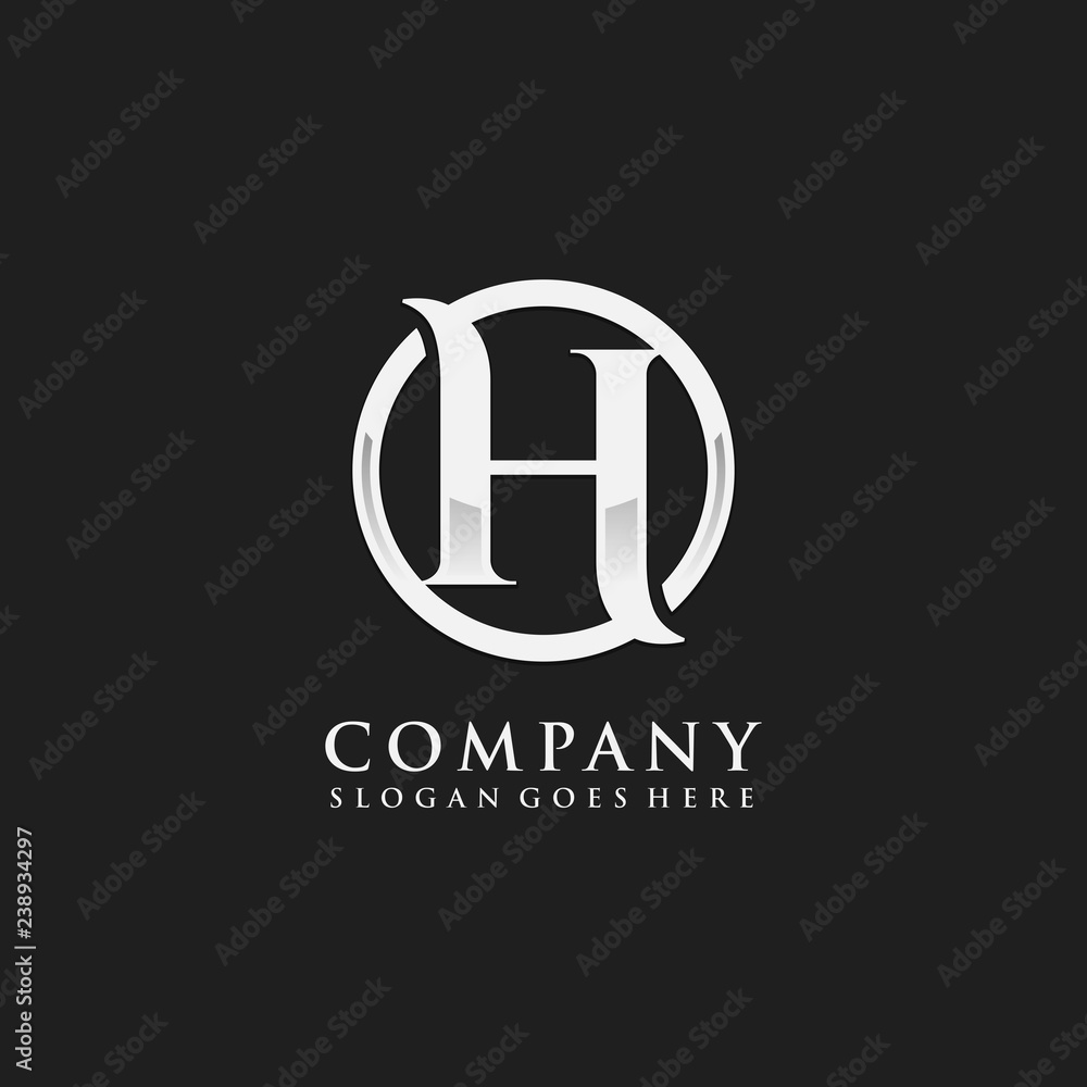 Letter H initial logo template Letter H initial logo template