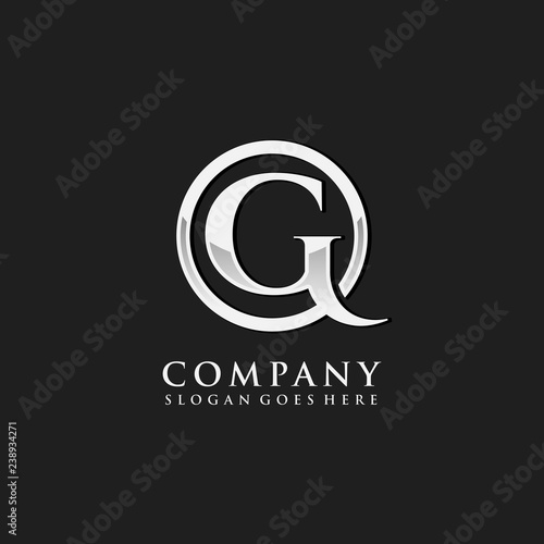Letter G initial logo template