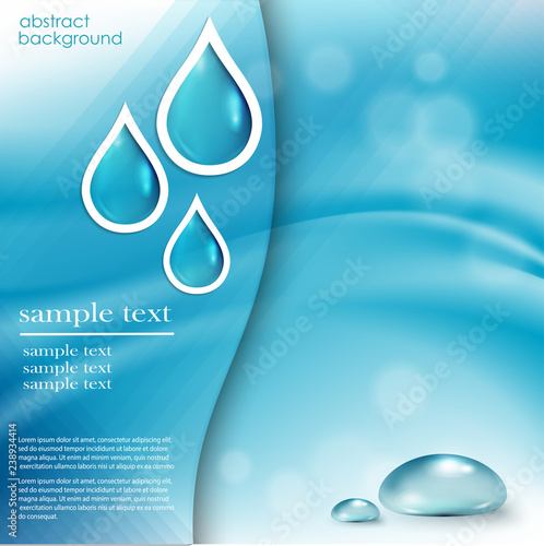 pure organic water template