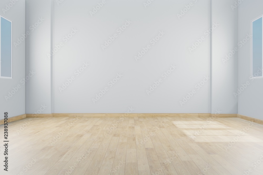 White empty room, Living room - 3D Rendering White empty room, Living room - 3D Rendering
