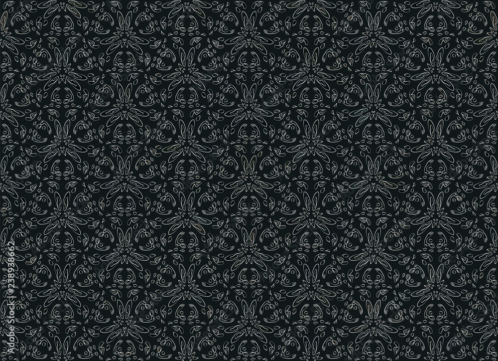 dark background with floral white ornament dark background with floral white ornament