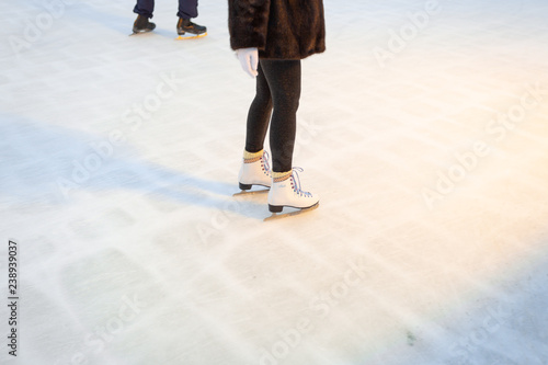 People are skating on rink