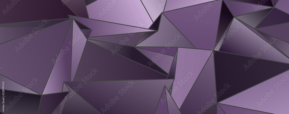Fototapeta premium Abstract Low-Poly triangular modern background