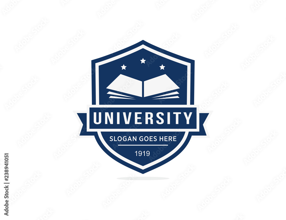 University college school logo template