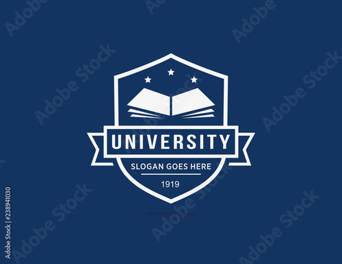 University college school logo template