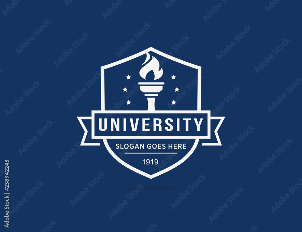 Obraz premium University college school logo template