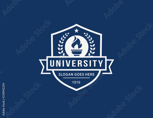 University college school logo template