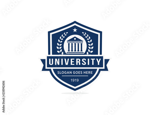 University college school logo template