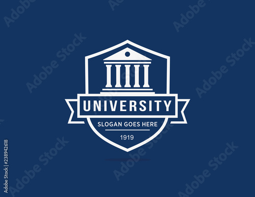 University college school logo template